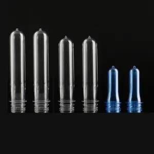 Fabrication de préformes transparentes en PET de haute qualité, calibre 24MM, bouteille de 13G, 17G, 22G, 25G, 26G, prix bas, échantillon de personnalisation