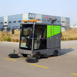 रेनाकी लुबा किंग इलेक्ट्रिक न्यू सेल्फ-चालित डबल वैक्यूम बैटरी रोड स्वीपर ट्रक - Product Image 2