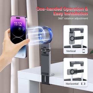 Support de téléphone portable rotatif à 360 degrés, support magnétique pour téléphone, support de voiture pliable magnétique - Product Image 4