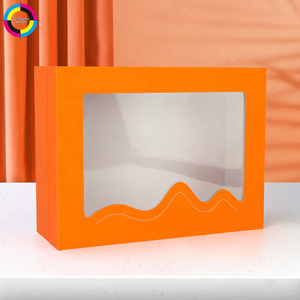 Boîte cadeau en papier rigide personnalisée avec fenêtre transparente en PVC pour l'emballage de cadeaux alimentaires - Product Image 3