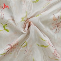 Tissu en Chiffon Floral 100% Viscose Soie Légère et Douce de Qualité Supérieure à Faible MOQ pour Vêtements - Robes et Chemises