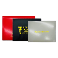 Carpeta Porta Certificados de Cuero A4 Personalizada de Alta Calidad, Moderna, con Impresión Digital, Logotipo Personalizado, para Graduación y Negocios