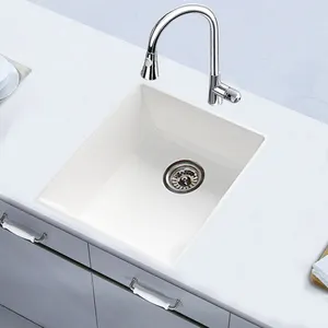 中国白色设计实用角落水槽，用于浴室排水板家庭厨房水槽