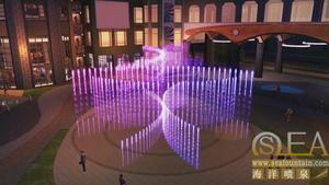 Phong cách Châu Âu ngoài trời Mặt đất kết hợp loại đài phun nước - Product Image 2