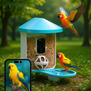 Cámara Inteligente para Comedero de Pájaros con IA, 1080p FHD, Identifica y Captura Automáticamente las Especies de Aves, Gran Angular - Product Image 2