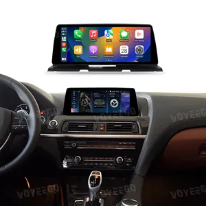 Voyeego 10.25 inci Android 13 layar sentuh, dengan Carplay Android layar navigasi otomatis untuk BMW 6 seri F06 F12 2011-2016