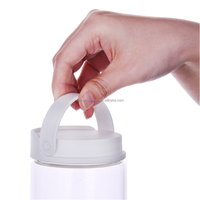 Pot de conservation alimentaire moderne en verre borosilicate avec poignée en silicone pliable pour la conservation de la fraîcheur du café, des épices, des biscuits et des pâtes