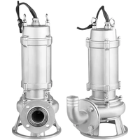 WQ pompe à eaux usées submersible non colmatante en fonte basemen pompe à eaux usées haute pression eau sale haute efficacité 0.75-1.5kW