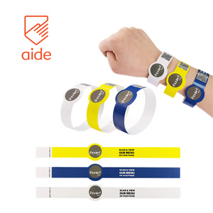 High Quality Waterproof Ticket Event Wristband Disposable Wristband Tyvek Wristband Paper Wristbands for Events Customized