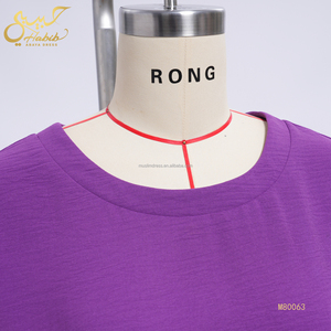 Conjunto de 2 Piezas Habib 2026 para Mujer, Vestido Musulmán Informal Holgado, Top Estampado y Pantalones Anchos, Otoño, Venta al Por Mayor - Product Image 3