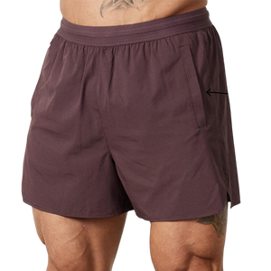 Pantalones Cortos Deportivos <span class=keywords><strong>para</strong></span> <span class=keywords><strong>Hombre</strong></span>, Personalizados por el Fabricante, de Poliéster, con Bolsillos, Cintura Elástica, Secado Rápido, Dobladillo Dividido, Transpirables, <span class=keywords><strong>para</strong></span> Entrenamiento, Gimnasio y Deportes - Product Image 1