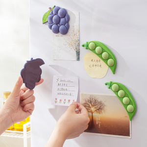 Home Decoration Peas Blueberries Refrigerator 3D Soft Resin Strong Magnetic Mid Century Modern Design Food Souvenir Magnets - Product Image 1