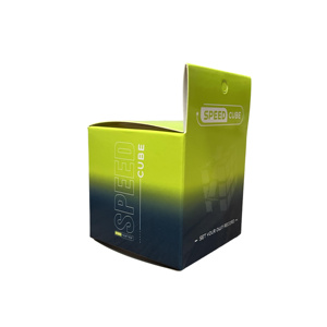 Op Maat Gedrukt Logo Opvouwbare Kleine Papieren Doos Met Transparante Etalage, Gebruikt Voor Het Verpakken Van Rubik 'S Kubus Speelgoed - Product Image 5