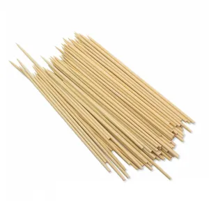 Natural Bamboo Skewers Having Of 4mm More Size Choices For BBQ Kebabs Marshmallow Barbecue