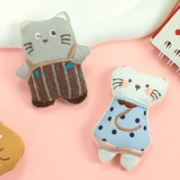 Nouvelle Poupée en Peluche Chat Lapin de Dessin Animé, Accessoire pour Cheveux, Breloque de Sac, Décoration de Vêtements et Chaussettes, Fournitures d'Artisanat, en Fourrure de Lapin et Velours Bulle