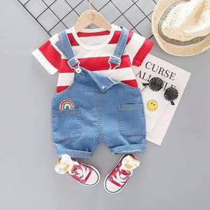 Ropa para Niños, Conjunto Casual de Mezclilla para Niños, Conjunto de 2 Piezas - Product Image 2