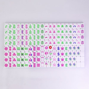 Fichas de Mahjong Americanas de Acrílico – Capas Multicolores Personalizadas para Jugadores y Clubes Estadounidenses - Product Image 1