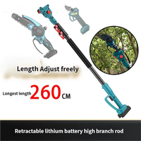 Sécateur électrique de jardin, cisailles à long manche, batterie au lithium sans balais, plastique, tronçonneuse à chaîne DIY