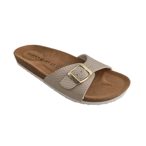 Zapatillas de casa de microfibra EVA para mujer, sandalias de Pu de serpiente, calzado de poliester, para exteriores, Color personalizado - Product Image 3