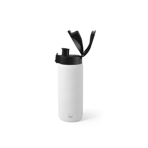 Bouteille thermique de sport en acier inoxydable, blanche, 0,75 L, bouchon hermétique - Product Image 1