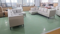 Ensemble de canapés et chaises de salon, design minimaliste européen, deux places, en tissu, vente en gros