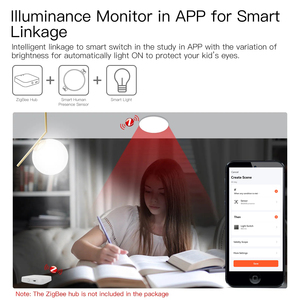 Contrôleur <span class=keywords><strong>de</strong></span> température intelligent pour vanne (TRV) 24G ZigBee3.0, <span class=keywords><strong>détecteur</strong></span> <span class=keywords><strong>de</strong></span> mouvement statique à micro-ondes MmWave, montage mural ou au plafond, IP20 - Product Image 3