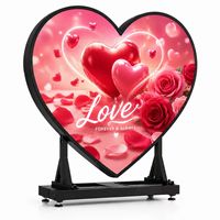 Pantalla LED Publicitaria Personalizable a Todo Color en Forma de Corazón, Deformable con Pantalla de Video LED para Pista de Baile
