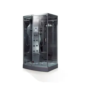 Foshan couleur noire ensemble d'accessoires de porte en verre immersion acrylique Modèle Mobile douche et hammam