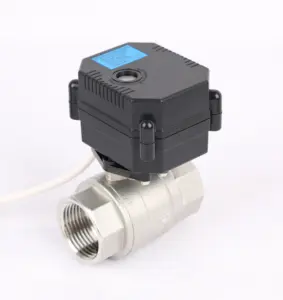 DN25 Mini Electric Actuator Ball Valve 2 Way Stainless Steel Motorized Control Actuator Valve AC/DC9-24V DC9-35V