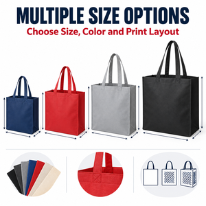 Sacs d'emballage non tissés Aqua PP pour les magasins d'articles pour animaux, ouverture supérieure avec côtés à soufflets, logo personnalisé en sérigraphie, 80 g/m² en vrac - Product Image 4