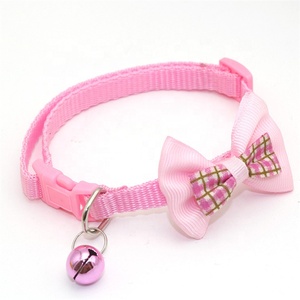 Nouveau collier multicolore Bowknot réglable coloré petite cloche pour animaux de compagnie - Product Image 3