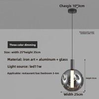 Lustre de chevet italien moderne et minimaliste 2025 haut de gamme pour chambre à coucher Bar Lampes élégantes Nouvelle maison Lampes suspendues de taille moyenne