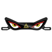 Kevanly Universel 12V Moto Feu de Plaque d'Immatriculation LED Effet Œil de Diable, Feu d'Avertissement Clignotant Étanche pour Feu Arrière, Garantie 180 Jours