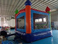 Mini videur sautant d'intérieur commercial avec toboggan aquatique à prix réduit PVC Moonwalk château gonflable maison de rebond gonflable
