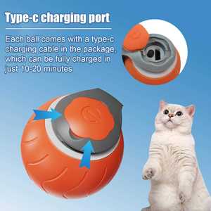 2026 HOT Automatique 360. Jouet interactif intelligent pour chat et chien, balle électrique amusante pour jeu autonome - Product Image 4