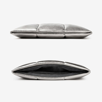 Housse pour ordinateur portable en cuir PU matelassée et rembourrée 15/16 pouces, style sac à main, antichoc, imperméable, étui de transport