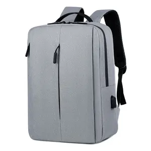 Ucuz su geçirmez sırt çantası ofis bilgisayar çantası adam için mochilas escolares USB laptop sırt çantası