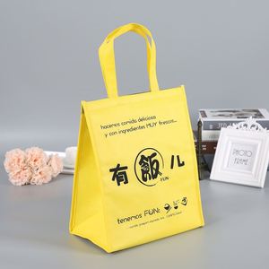 Custom Printing High Quality Non Woven Lunch <b>Cooler</b> Bag Thermal Kids Insulated Bag Food Aluminum Foil Customized Letter - Product Image 2
