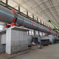 Four rotatif à combustion directe 2.2x60m 100 tonnes par jour pour la calcination du CaCO3, équipement de four rotatif pour la chaux active et le calcaire