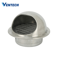 Tapa de Ventilación Redonda de Acero Inoxidable con Malla Protectora para Sistemas de Ventilación de Aire en Almacenes