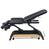 Table de massage électrique en bois avec élévateur, lit d'examen médical, table de thérapie physique, canapé de traitement, lit de spa à hauteur réglable