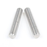 DIN 975 Stainless Steel 304 316 Metric Threaded Rod Full Thread Stud 1m 2m 3m Plain Finish Metric Thread M2-M42
