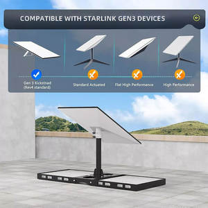 مثبت على السطح خالي من الحفر قابل للتعديل من سبائك الألومنيوم مثبت على السطح لطقم أقمار الإنترنت القياسية لطبق StarLink - Product Image 4