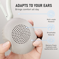 Casque téléphonique sans fil à réduction de bruit BT-882 pour centre d'appels avec microphone
