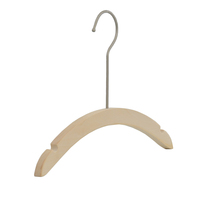 Cintre en bois pour bébé sans peinture, nouveau design d'usine, pour magasin de vêtements de marque
