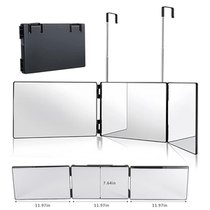 Espejo Tríptico de 360 Grados para Auto-Corte de Cabello, Espejo de 3 Vías para Hombres, para Peinar, Afeitar y Cuidado Personal, Espejo para la Parte Posterior de la Cabeza, Herramienta de Barbería - Product Image 5