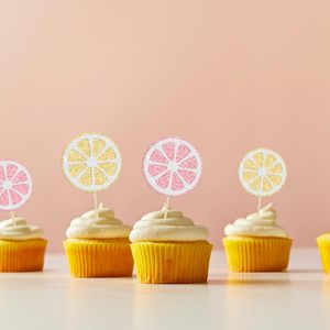 Décorations de gâteaux en forme de citron scintillantes sur le thème des fruits pour baby shower, bridal shower, <span class=keywords><strong>anniversaire</strong></span>, fournitures de décoration de gâteaux - Product Image 4
