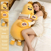 Oreiller de câlin pour favoriser le sommeil, jouet de confort pour adultes, animal en peluche géant pour la relaxation et le confort au moment de l'heure du coucher
