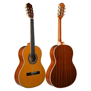 Fante Nhà Máy Trực Tiếp Sinh Viên Cổ Điển Guitar Orangish Vàng 36 Inch Giá Rẻ Cổ Điển Handmade Guitar