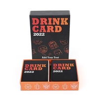 Jeu de cartes personnalisé Dirty Talk Drink Drunk Alcool avec dés pour les fêtes des adultes
